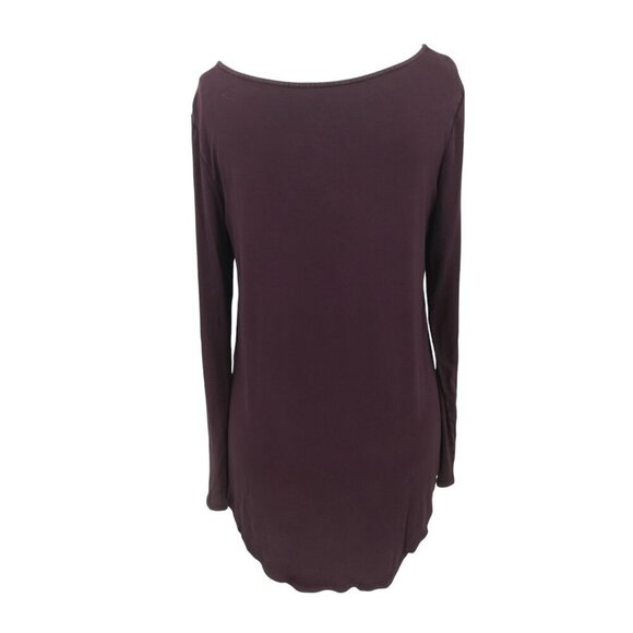 American Eagle Soft & Sexy T Long Sleeve Lattice Shirt Size S Curved Hem Stretch - Picture 7 of 12